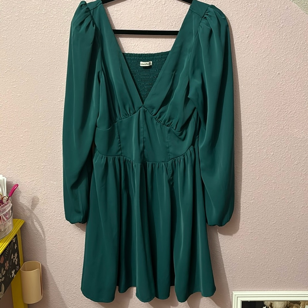 Abercrombie long sleeve corset dress